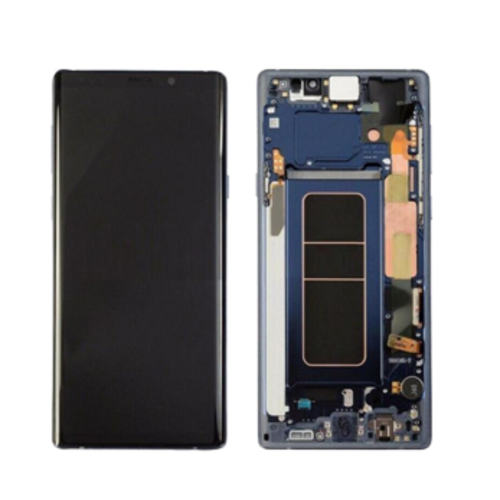Samsung S and Note style display assemblies shown from front and back
