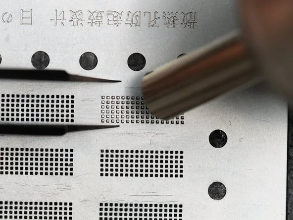 Professional IC transfer workstation setup with labeled equipment