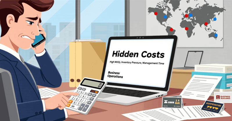 Hidden Costs of Managing Multiple Suppliers calculator showing hidden costs of business operations